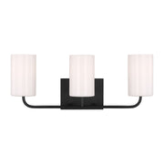 Rhett 3-Light Bath Vanity Light in Midnight Black