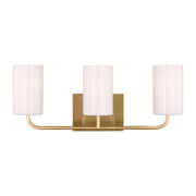 Rhett 3-Light Bath Vanity Light in Satin Brass