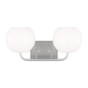Rory 2-Light Bath Vanity Light in Brushed Steel