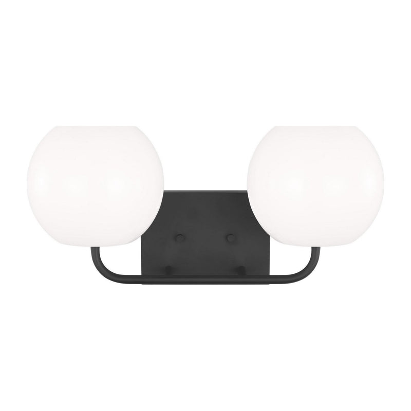 Rory 2-Light Bath Vanity Light in Midnight Black