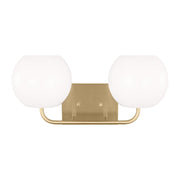 Rory 2-Light Bath Vanity Light in Satin Brass