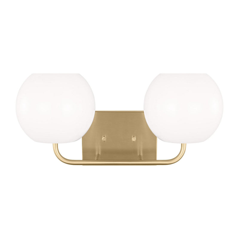 Rory 2-Light Bath Vanity Light in Satin Brass