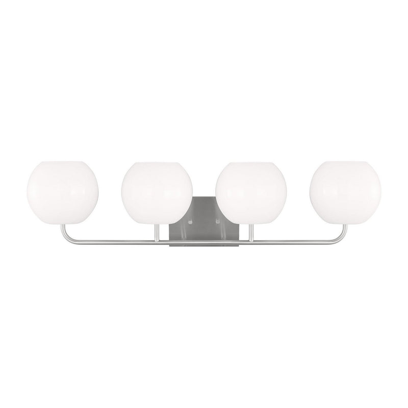 Rory 4-Light Bath Vanity Light in Brushed Steel