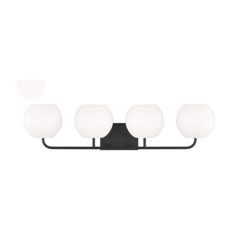 Rory 4-Light Bath Vanity Light in Midnight Black