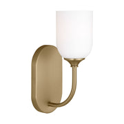 Emile Bath Sconce in Satin Brass