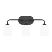 Emile 3-Light Bath Vanity Light in Midnight Black