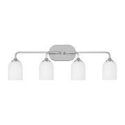 Emile 4-Light Bath Vanity Light in Chrome