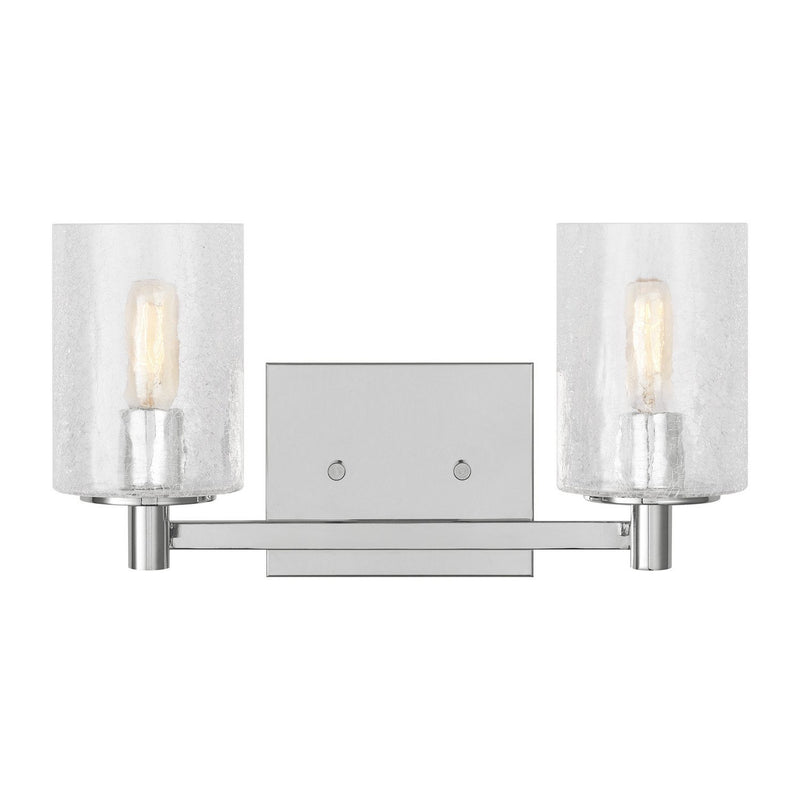Parker 2-Light Bath Vanity Light in Chrome