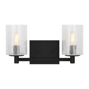 Parker 2-Light Bath Vanity Light in Midnight Black