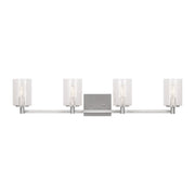Parker 4-Light Bath Vanity Light in Brushed Steel