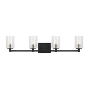 Parker 4-Light Bath Vanity Light in Midnight Black