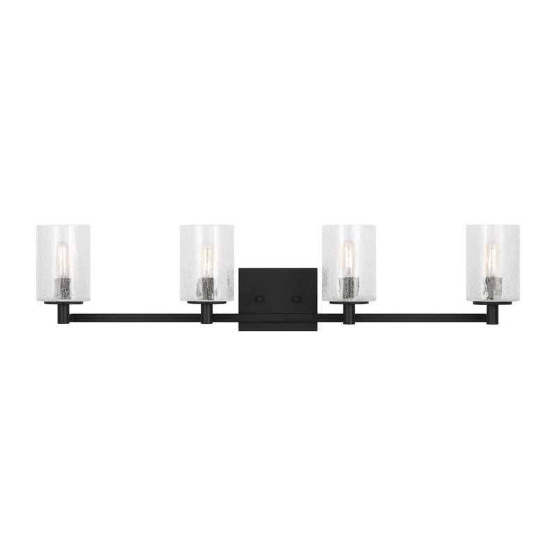 Parker 4-Light Bath Vanity Light in Midnight Black