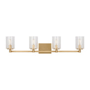 Parker 4-Light Bath Vanity Light in Satin Brass
