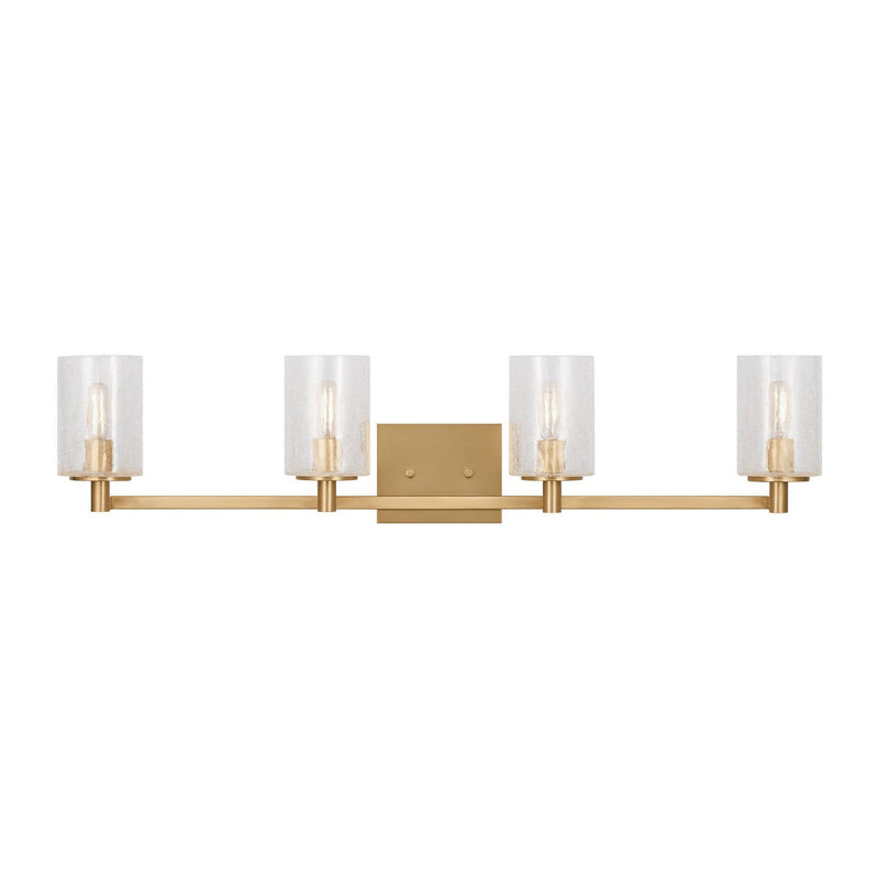 Parker 4-Light Bath Vanity Light in Satin Brass