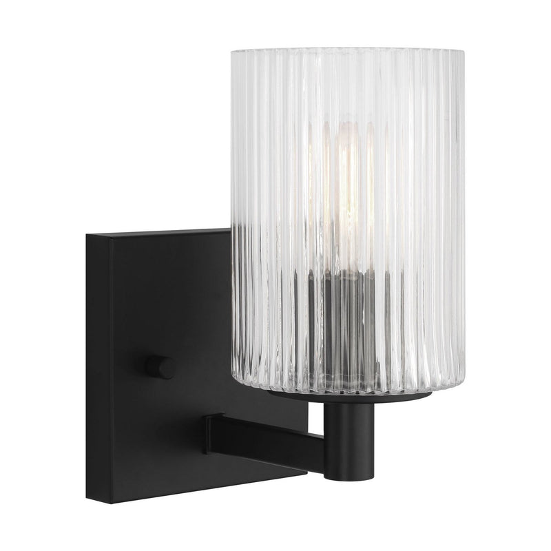 Lando Bath Sconce in Midnight Black