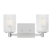 Lando 2-Light Bath Vanity Light in Chrome
