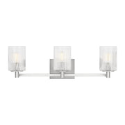 Lando 3-Light Bath Vanity Light in Brushed Steel