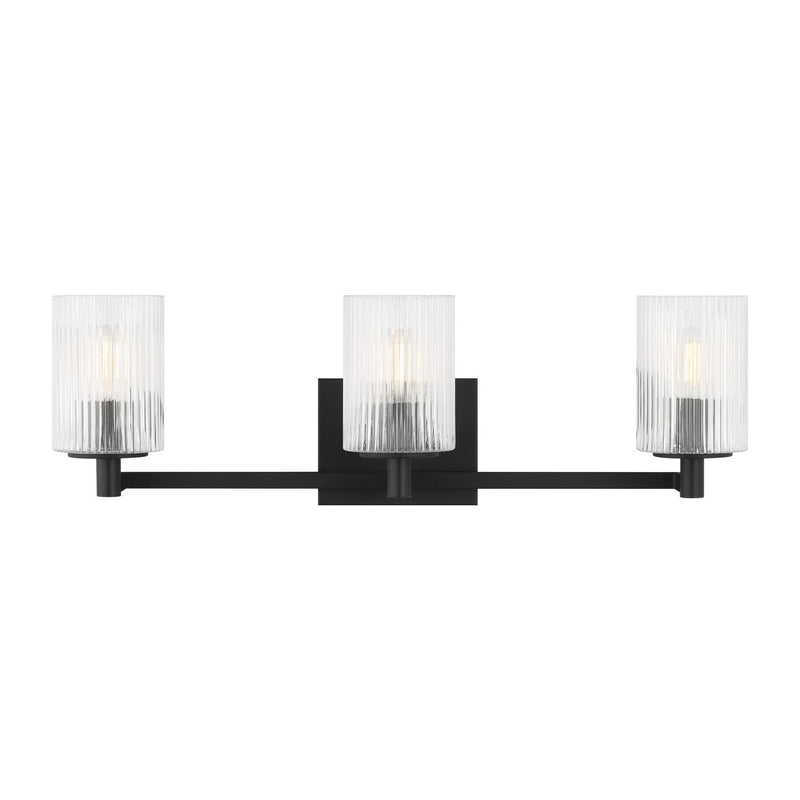 Lando 3-Light Bath Vanity Light in Midnight Black