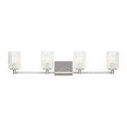 Lando 4-Light Bath Vanity Light in Brushed Steel