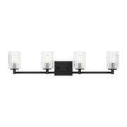 Lando 4-Light Bath Vanity Light in Midnight Black