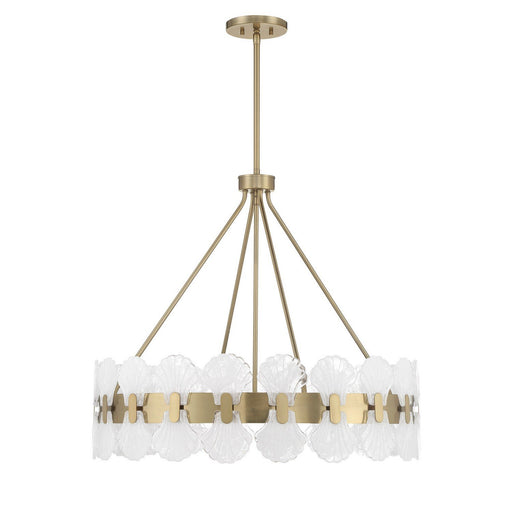 Bancroft 6-Light Pendant in Noble Brass