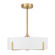 Mansell 26" Fan D'Lier in Warm Brass