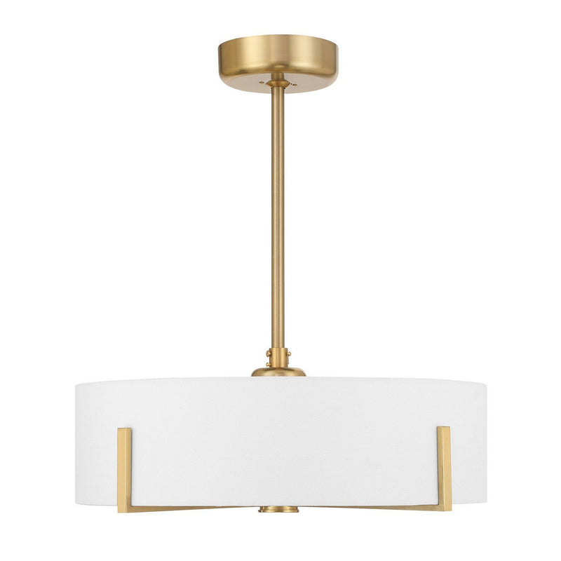 Mansell 26" Fan D'Lier in Warm Brass