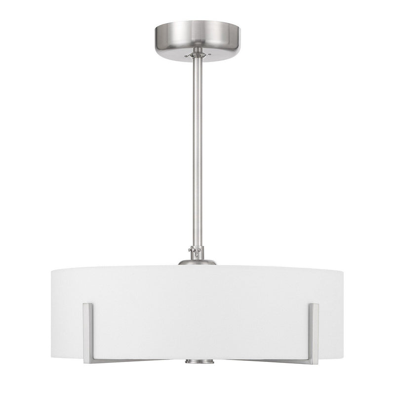 Mansell 26" Fan D'Lier in Satin Nickel