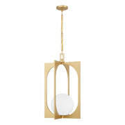 Harding Globe Pendant in Spun Gold