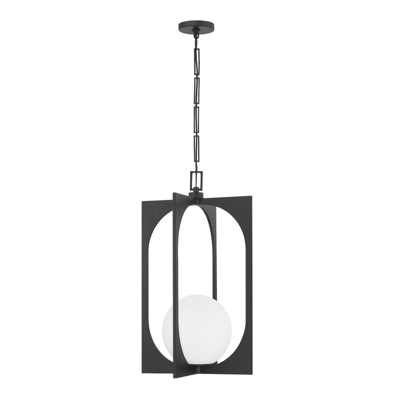 Harding Globe Pendant in Matte Black