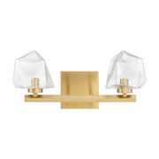 Castello 2-Light Bath Vanity Light in Warm Brass