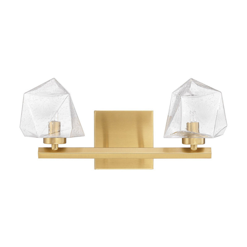 Castello 2-Light Bath Vanity Light in Warm Brass