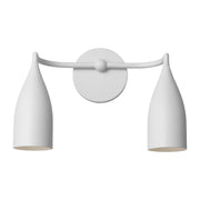 Maya 2-Light Bath Vanity Light in Matte White