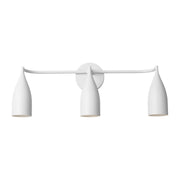 Maya 3-Light Bath Vanity Light in Matte White