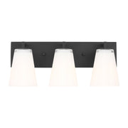 Upson 3-Light Bath Vanity Light in Midnight Black