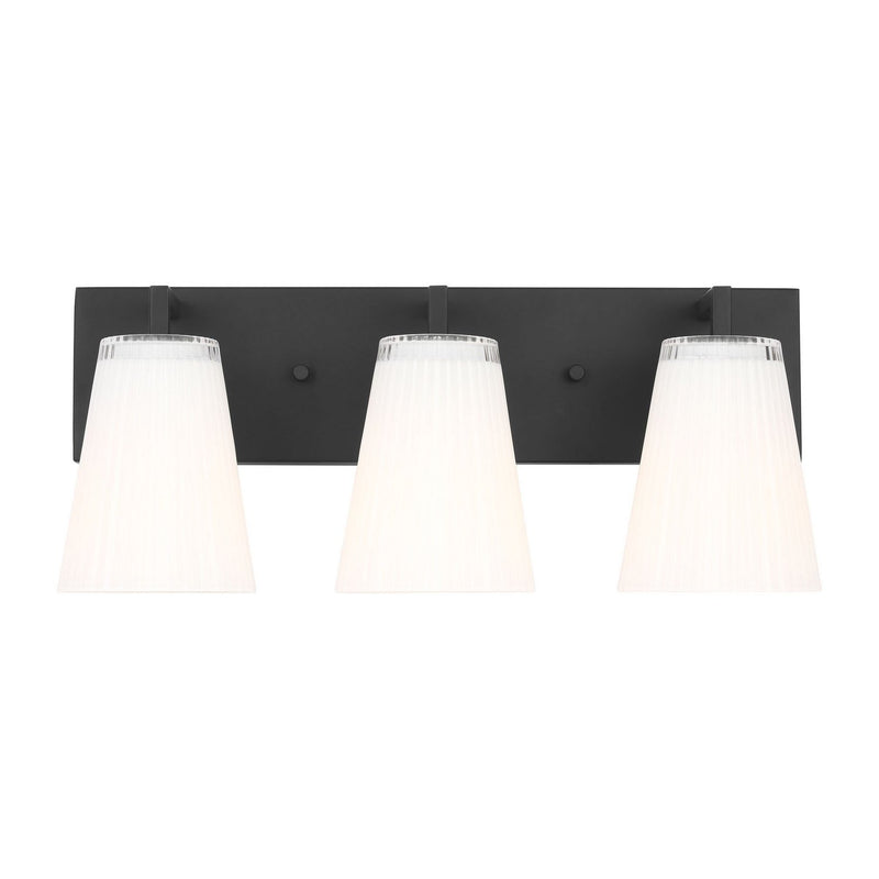 Upson 3-Light Bath Vanity Light in Midnight Black