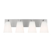 Upson 4-Light Bath Vanity Light in Brushed Nickel