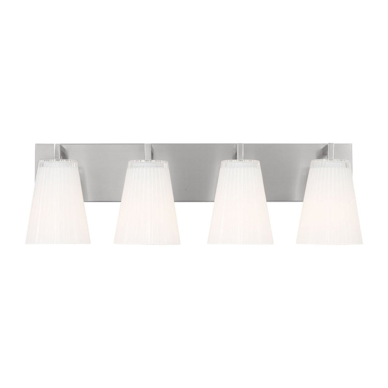 Upson 4-Light Bath Vanity Light in Brushed Nickel