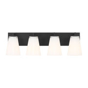 Upson 4-Light Bath Vanity Light in Midnight Black