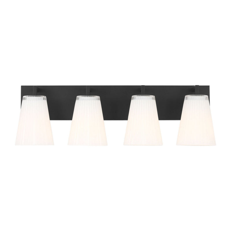 Upson 4-Light Bath Vanity Light in Midnight Black