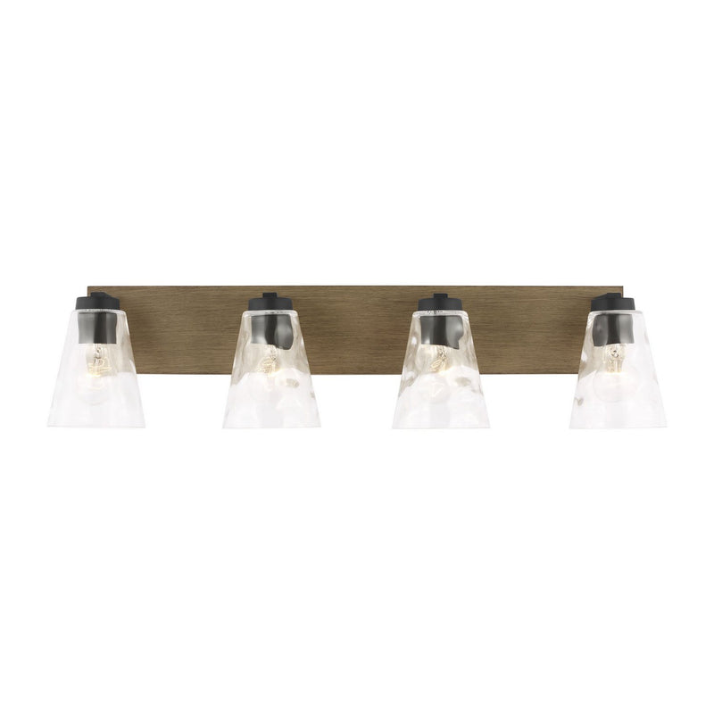 Dunton 4-Light Bath Vanity Light in Midnight Black