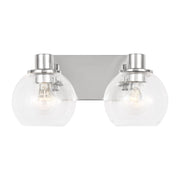 Rito 2-Light Bath Vanity Light in Chrome