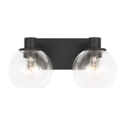 Rito 2-Light Bath Vanity Light in Midnight Black