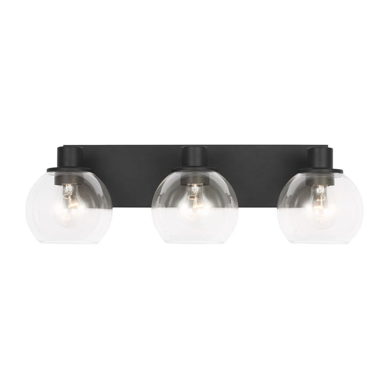 Rito 3-Light Bath Vanity Light in Midnight Black