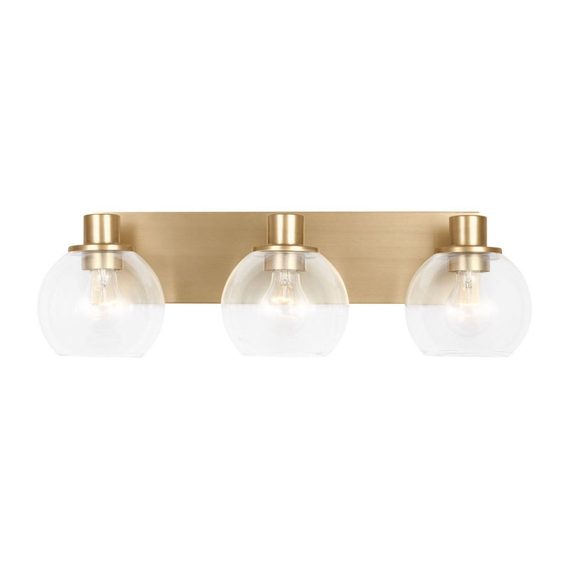Rito 3-Light Bath Vanity Light in Satin Brass