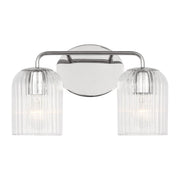 Eisele 2-Light Bath Vanity Light in Chrome