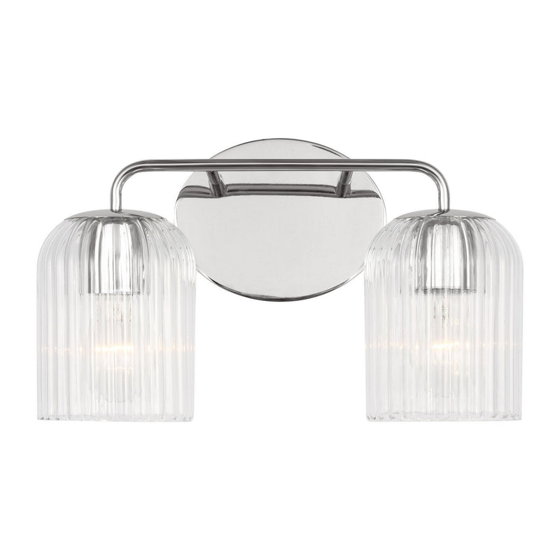 Eisele 2-Light Bath Vanity Light in Chrome