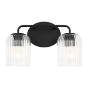 Eisele 2-Light Bath Vanity Light in Midnight Black