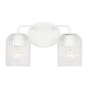 Eisele 2-Light Bath Vanity Light in Matte White