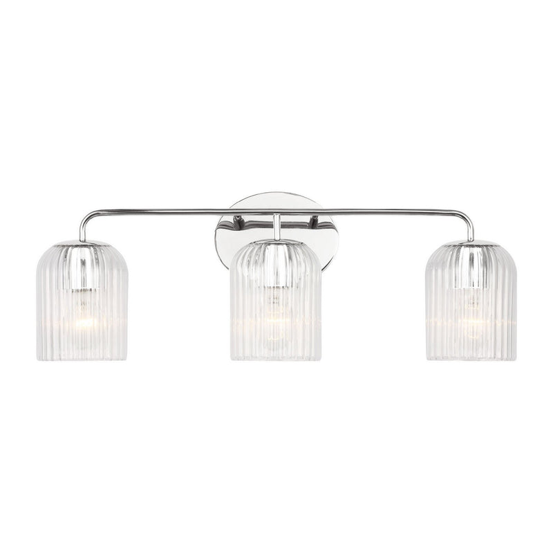 Eisele 3-Light Bath Vanity Light in Chrome